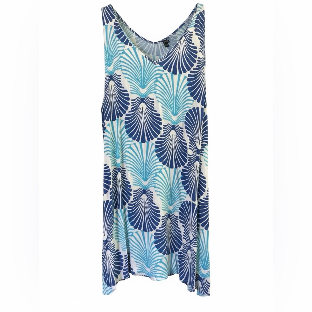 Peppermint Blue and White Floral Dress